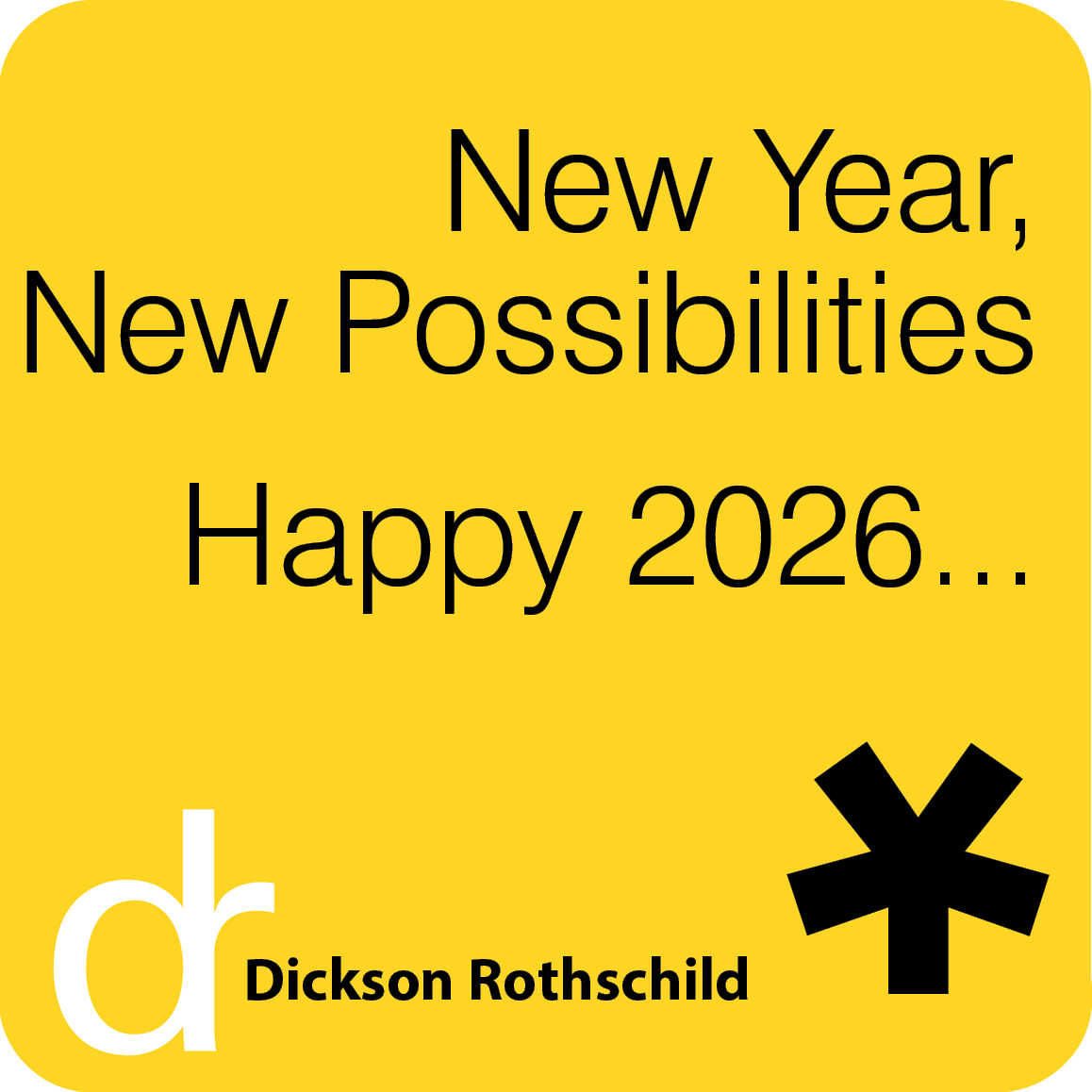 New Year, New Possibilities….